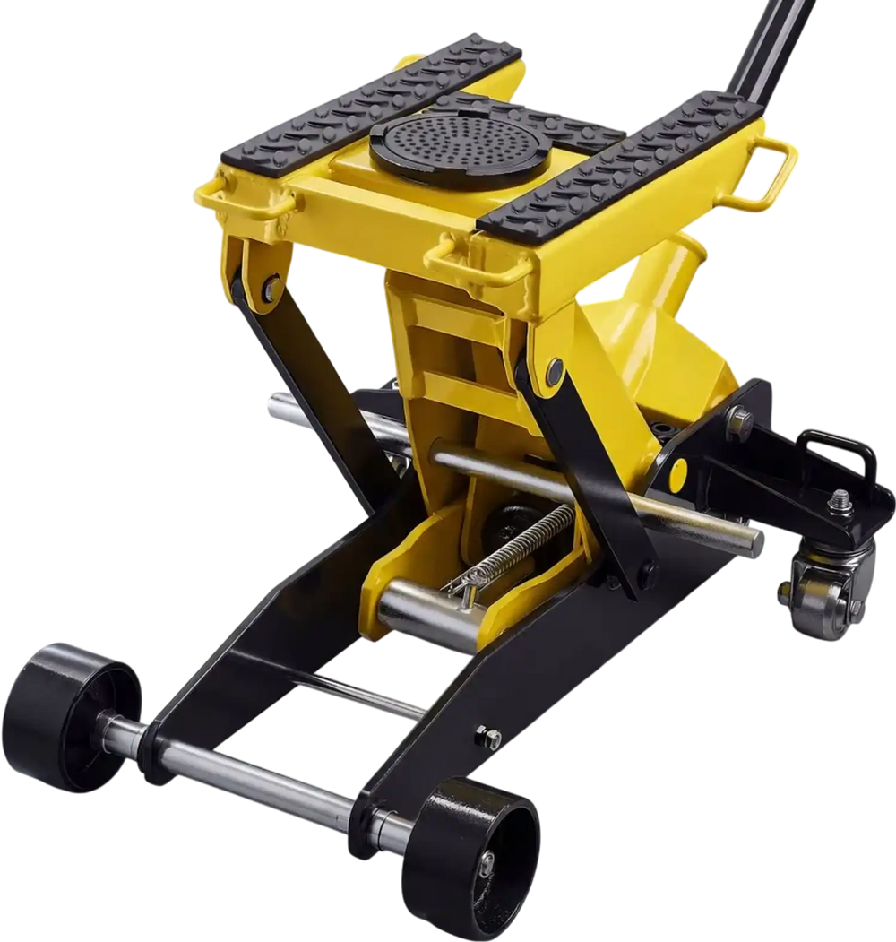VEVOR Low Profile Floor Jack, 2 Ton (4409 lbs) Capacity, Steel Racing Floor Jack with Single Piston Quick Lift Pump, Hydraulic Trolley Car Lift for Cars, Motorcycles, ATVs, Lifting Range 5.7"-17"