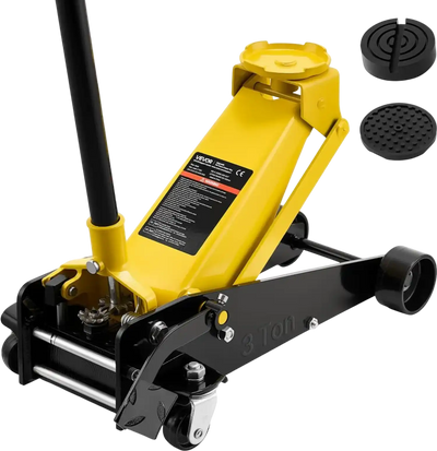 Vevor Floor Jack Low Profile 3 Ton Steel Racing Hydraulic Trolley Car Lift with Foot Pedal New