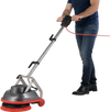 VEVOR Commercial Floor Scrubber Machine, Heavy Duty Floor Cleaner Polisher with 2 Wheels,  Professional Electric Carpet Buffer, Max 1900 RPM, 43 FT Cord, 3 Pads & 3 Brushes - All Floor Surfaces