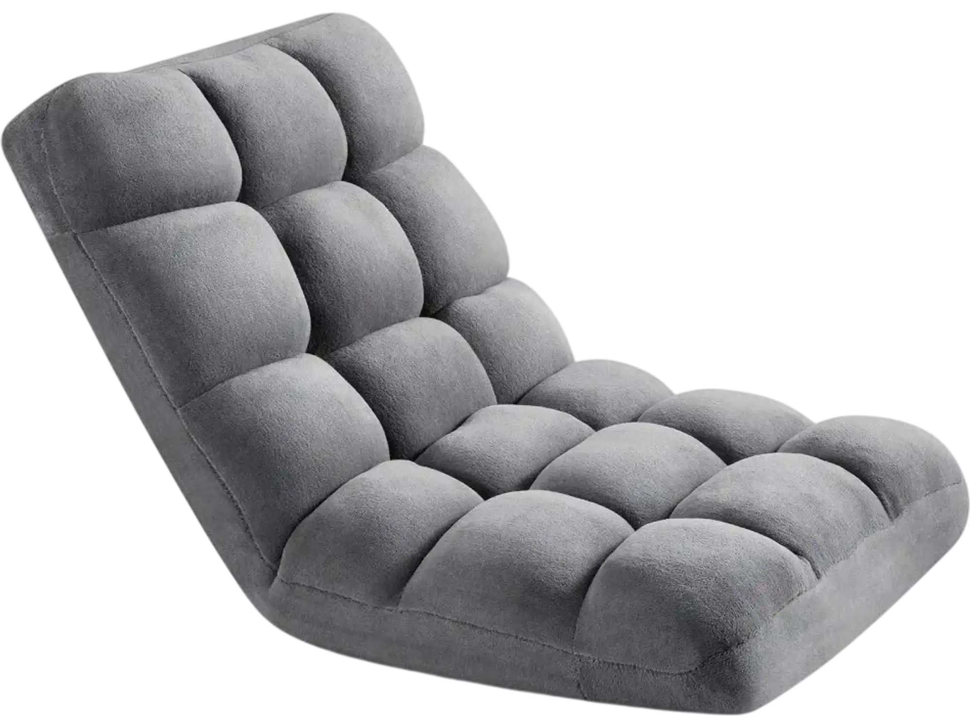 Vevor Floor Chair 14-Position Folding Gaming Chair with Back Support Gray New