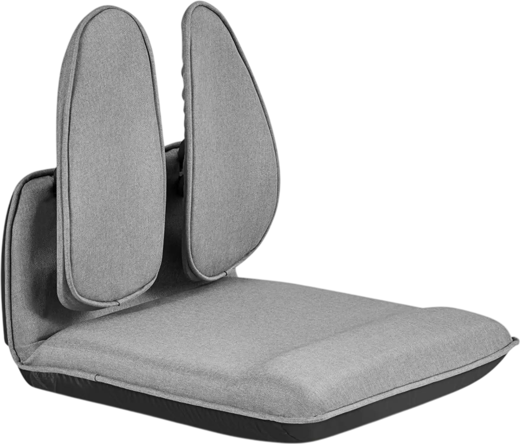 Vevor Floor Chair 5-Position Folding Gaming Chair with Ergonomic Back Support Gray New