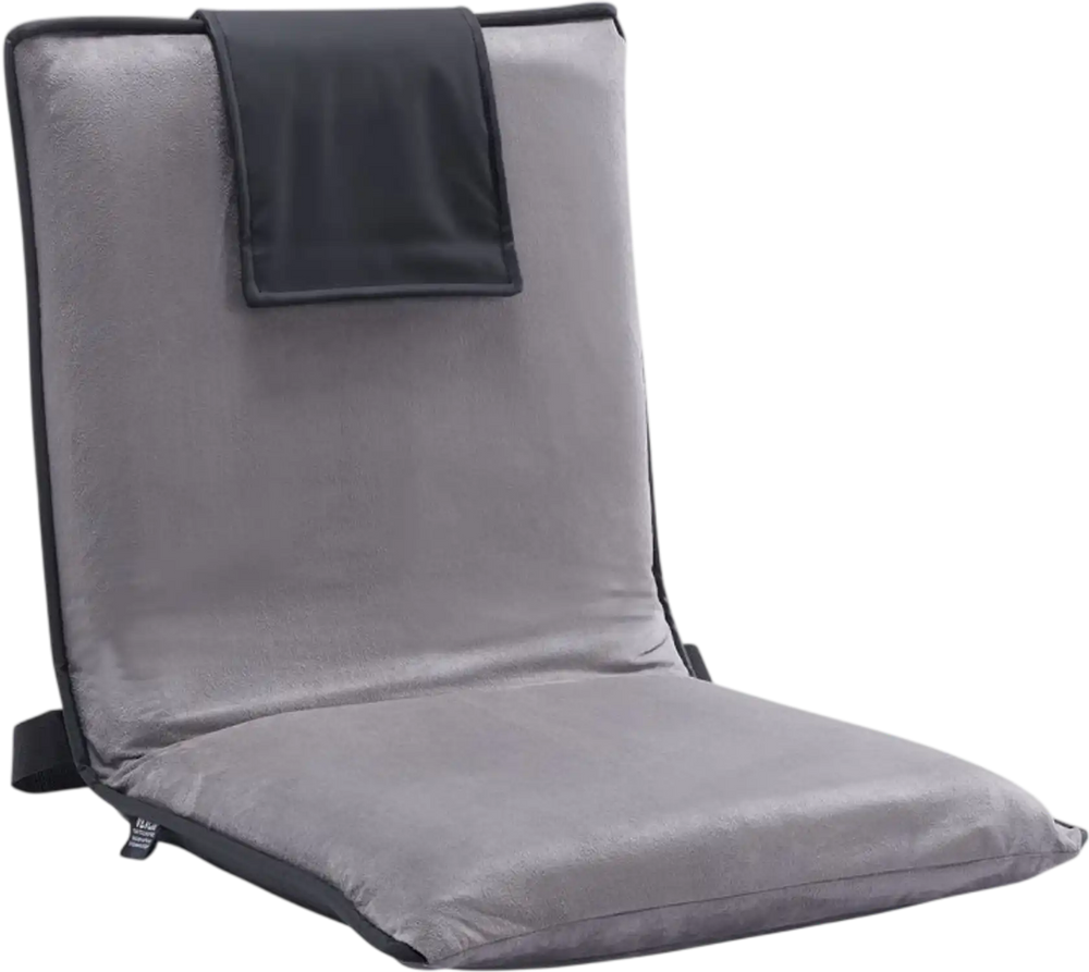 VEVOR Floor Chair, 6-Position Adjustable Meditation Chair with Back Support, Folding Sofa Chair for Reading TV Watching and Gaming, Portable Floor Seat Lounge Sofa Chair for Kids Teens Adults, Gray