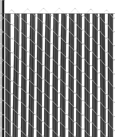 Vevor Chain Link Fence Privacy Slats 6' Bottom Lock Black New