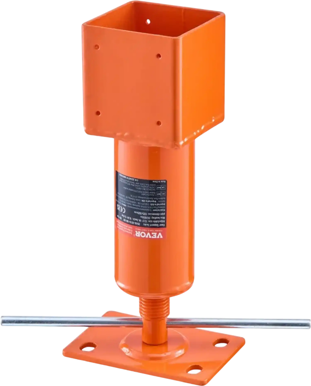 VEVOR Screw Jack Post, 4" x 4", 13.2"-18.7" Height Range, 24700 lbs Max Load Capacity, Adjustable Shore Jack, Temporary House Jack Pole for Home Leveling, Lifting Floor Crawlspace Basement Shore Beam