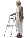 VEVOR Folding Hemi Walker, One Arm Folding Walker for Seniors with 6-Level Adjustable Height, Lightweight Aluminum | Side One-Hand Style Mobility Aid for Elderly Handicapped Disabled, Up to 350LBS