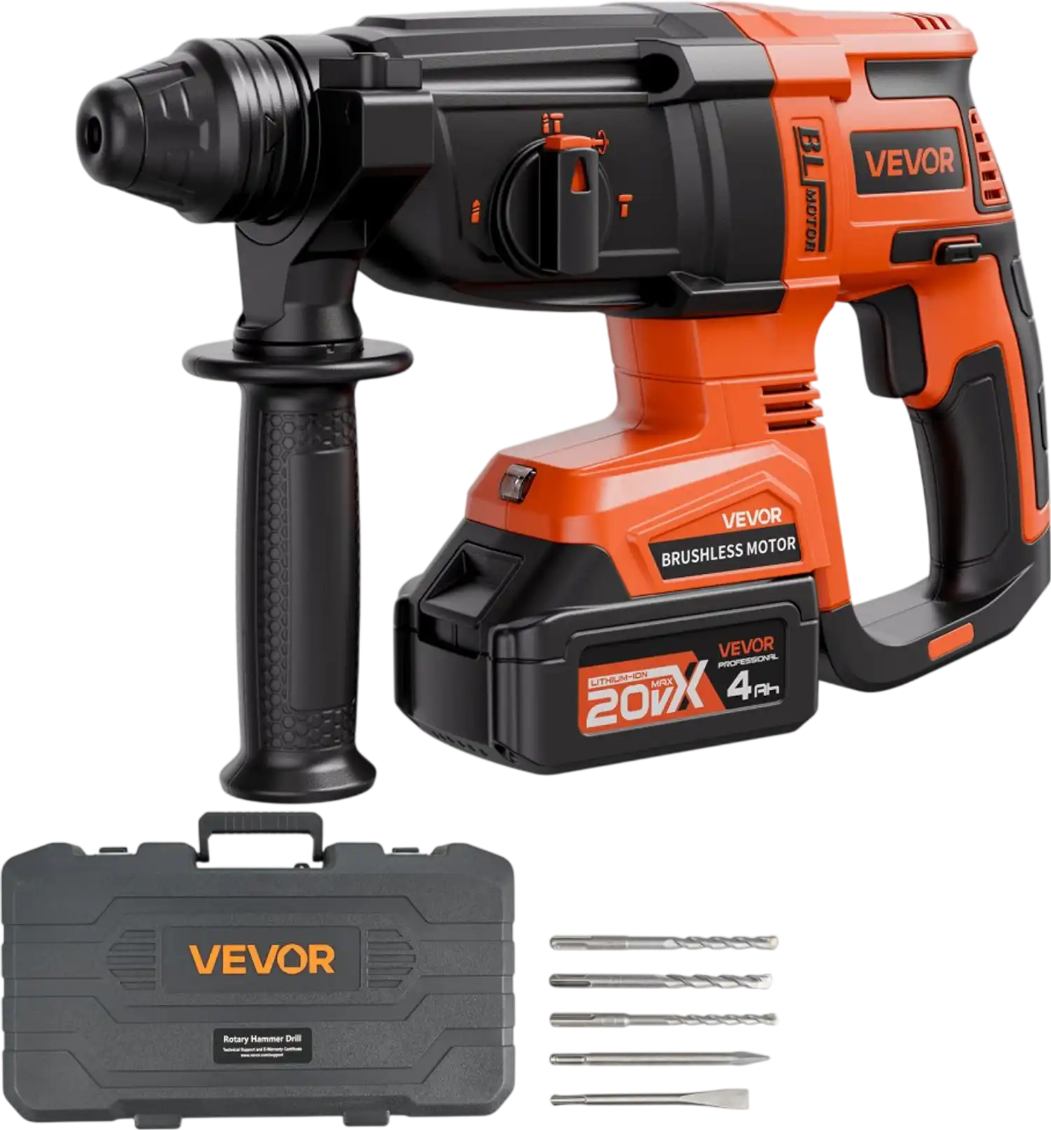 Vevor Rotary Hammer Drill 20V Brushless Cordless SDS-Plus 1.1