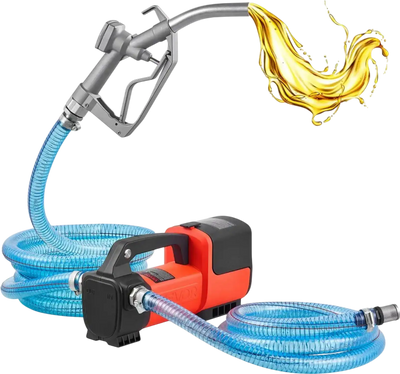 Vevor Fuel Transfer Pump Battery-Powered 12 GPM Portable Diesel Pump Kit New