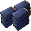 VEVOR Moving Blankets, 80" x 72", 65 lbs/dz Weight, 12 Packs, Professional Non-Woven & Recycled Cotton Packing Blanket, Heavy Duty Mover Pads for Protecting Furniture, Floors, Appliances, Blue/Orange