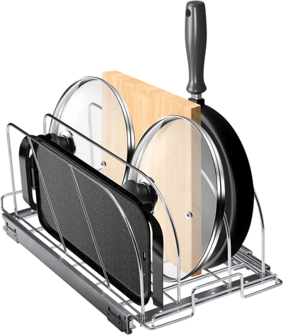 Vevor Pan and Pot Rack Expandable Pull-Out Under Cabinet Organizer New