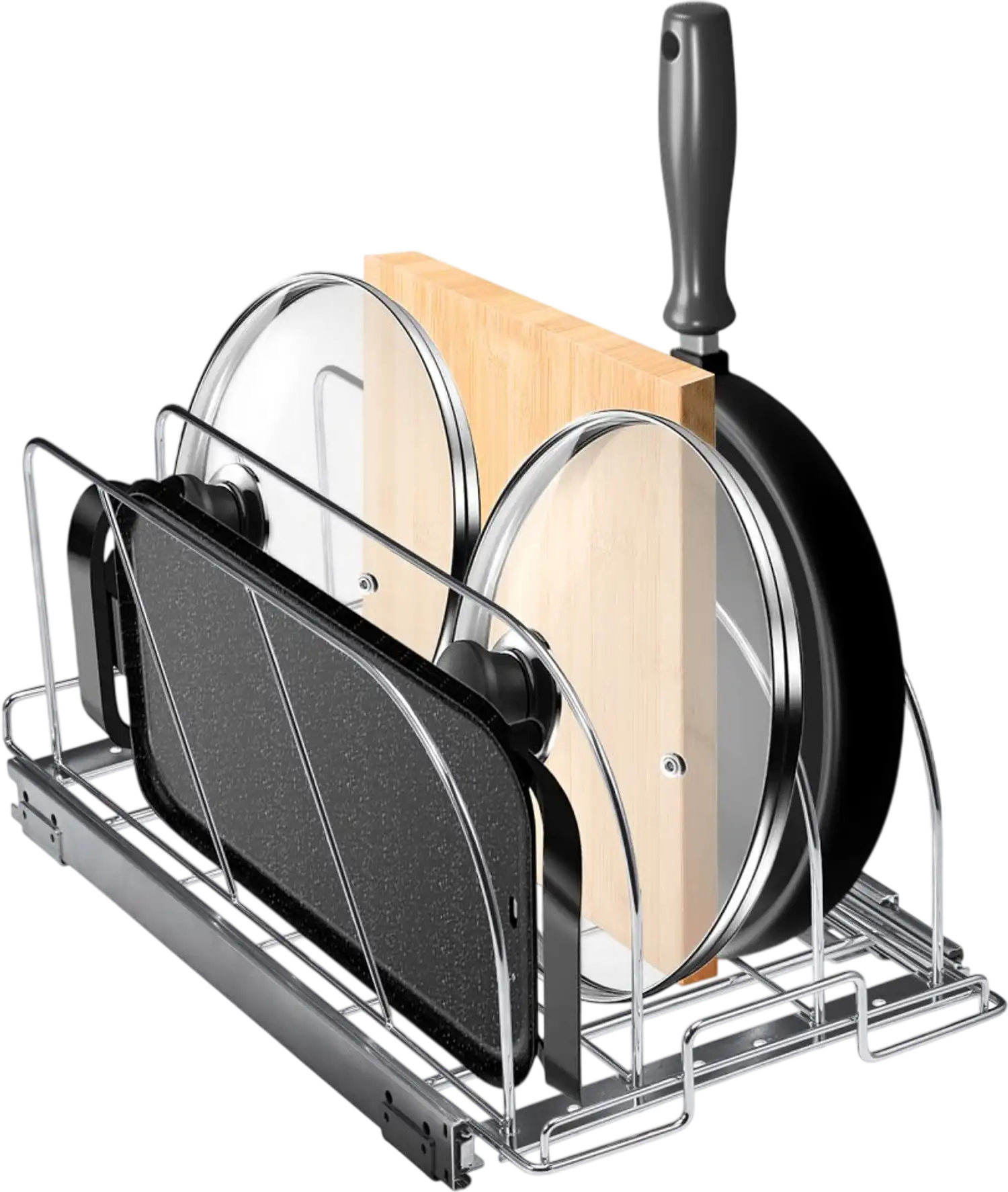 Vevor Pan and Pot Rack Expandable Pull-Out Under Cabinet Organizer 8.5