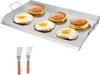 VEVOR Stainless Steel Griddle, 36x22 inch Universal Flat Top Rectangular Plate, Gas Grill Griddle for BBQ Grill, Teppanyaki, Portable Family Cookware with Handle, for Camping Tailgating Party