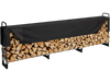 VEVOR Firewood Rack with Waterproof Cover, 150 x 14 x 46 in Outdoor Firewood Holder, 660lb Weight Capacity, 1/2 Cord Log Holder, Half-Covered, Powder-coated Wood Storage Rack for Fireplace Deck