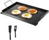 VEVOR Carbon Steel Griddle, 24x16 inch Universal Flat Top Rectangular Plate, Gas Grill Griddle for BBQ Grill, Teppanyaki, Portable Family Cookware with Handle, for Camping Tailgating Party