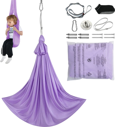 Vevor Sensory Swing Kids Therapy Hammock Indoor Outdoor Purple New