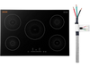 VEVOR Induction Cooktop 30in 5 Burners Built-in Electric Stove 220V 9200W, Low-Power Continuous Heating, Induction Burner for Kitchen, 9 Power Levels, LED Touch Screen, Ceramic Glass, Child Lock