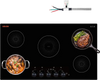 VEVOR Induction Cooktop 36inch 5 Burners Built-in Electric Stove 220V 9200W, Low-Power Continuous Heating, Induction Burner for Kitchen, with 11 Power Levels, Knob Control, and Child Lock