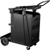 VEVOR Welding Cart, 2 Drawers Welder Cart Heavy Duty with Anti-Theft Lockable Cabinet, 350LBS Static Weight Capacity, 360° Swivel Wheels, Tank Storage Safety Chains for MIG TIG Welder, Plasma Cutter