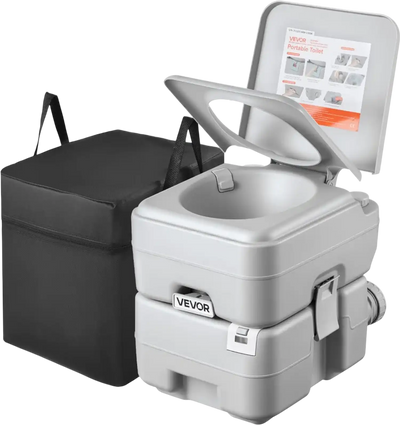 Vevor Portable Toilet 5.3 gal Camping Toilet with Detachable Waste Tank New