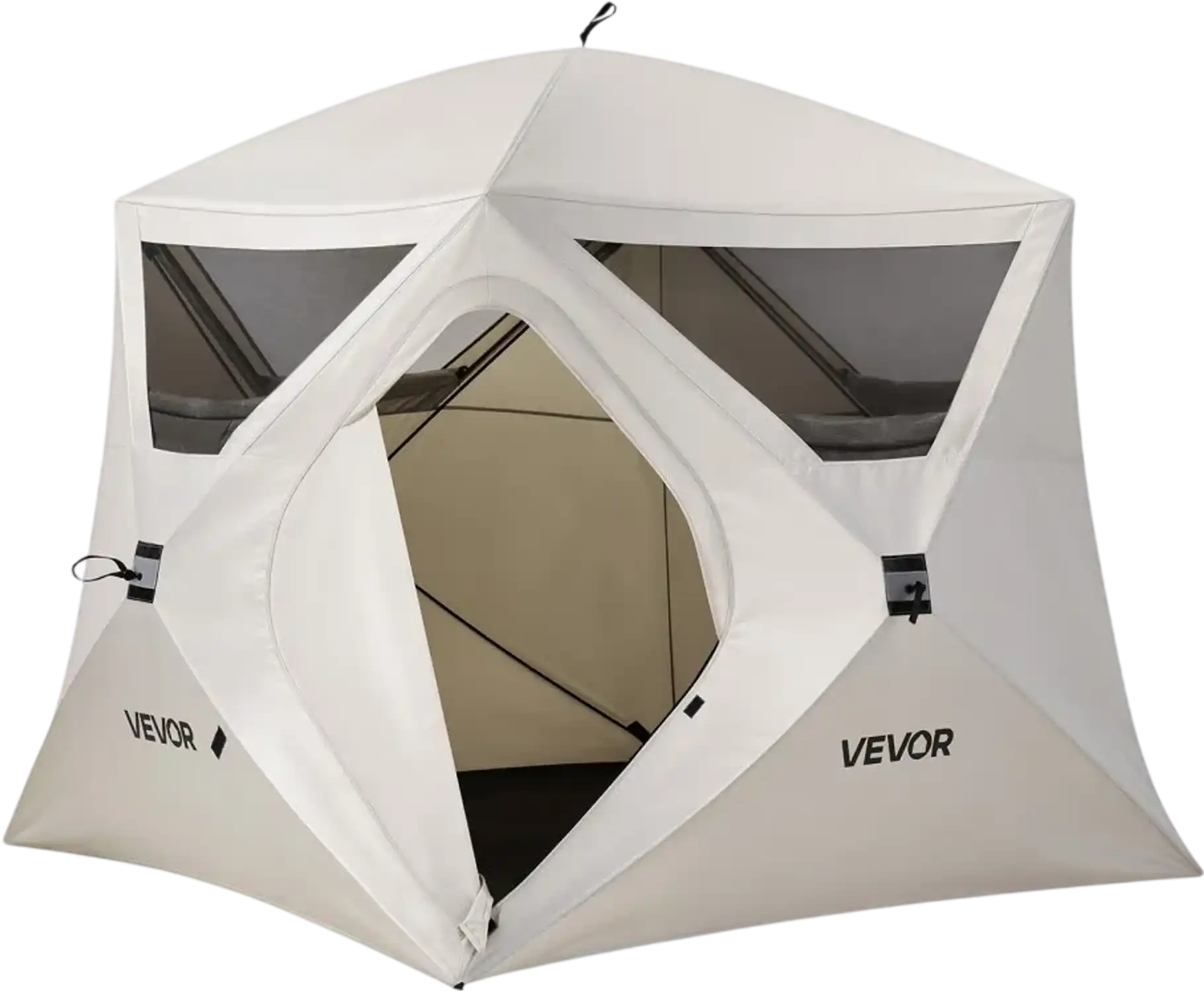 Vevor Camping Tent 4-Person Pop-Up Instant Cabin Tent with Large Mesh Windows New