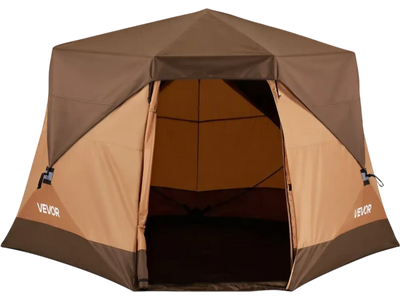 Vevor Camping Tent 6-Person Pop-Up Instant Cabin Tent with Rainfly & Large Mesh Windows New