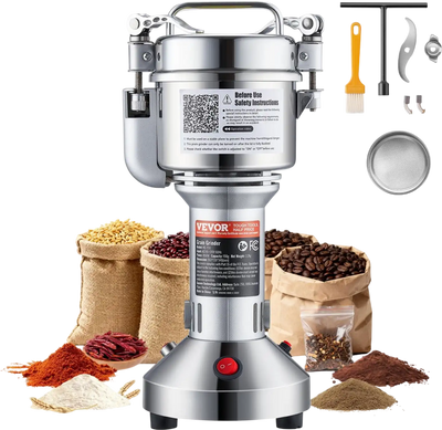 Vevor Electric Grain Mill Grinder 150g 850W High-Speed Spice Pulverizer New