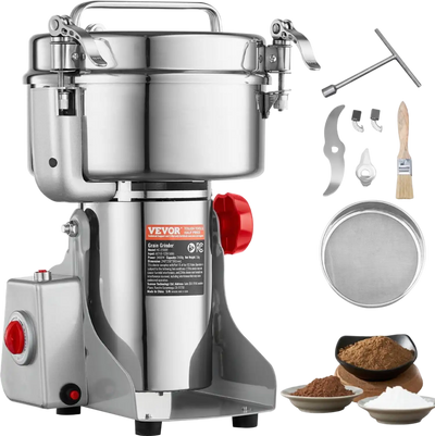 Vevor Grain Grinder 2000g High-Speed Commercial Spice Mill New