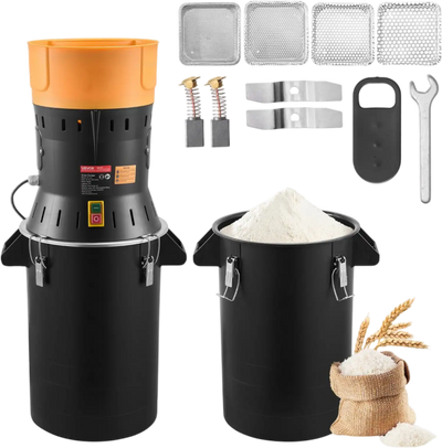 Vevor Grain Grinder 6.6 Gal Electric Mill for Dry Grains Spices Coffee Corn New