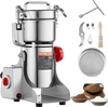 VEVOR 300g Electric Grain Mill Grinder, High Speed 1500W Commercial Spice Grinders, Stainless Steel Pulverizer Powder Machine, for Dry Grains Spices Cereals Coffee Corn Pepper, Swing Type