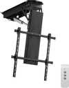 VEVOR Motorized Ceiling TV Mount, TV Wall Mount for 32 to 70 Inch TV, Electric Adjustable Ceiling TV Mount, Motorized Flip Down TV Mount Bracket with Max VESA 24 x 24 in, Fits TVs Up to 110 lbs