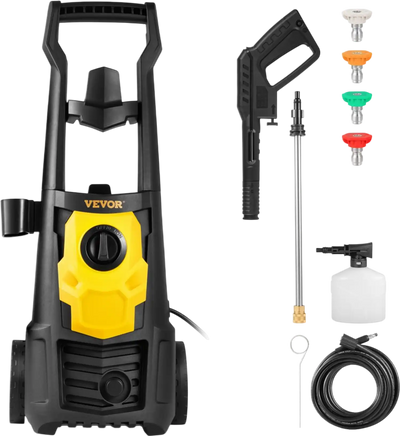 Vevor Pressure Washer Electric 2000 PSI 1.76 GPM Portable Power Washer with 30' Hose Foam Cannon New