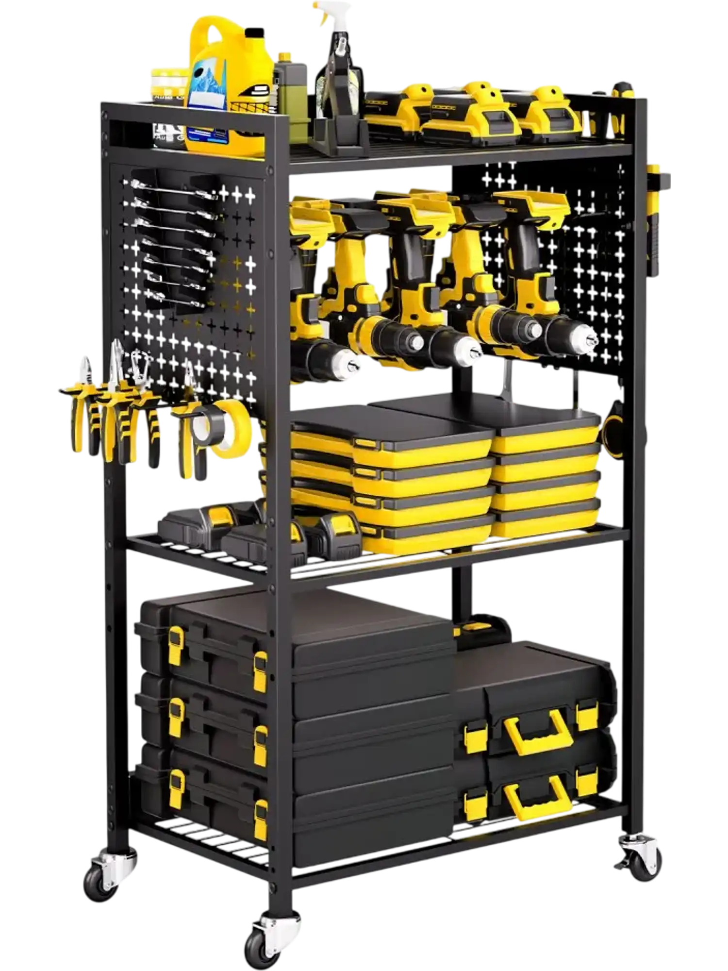 Vevor Tool Cart 4-Tier Rolling Organizer for Garage Workshop 150 lbs New