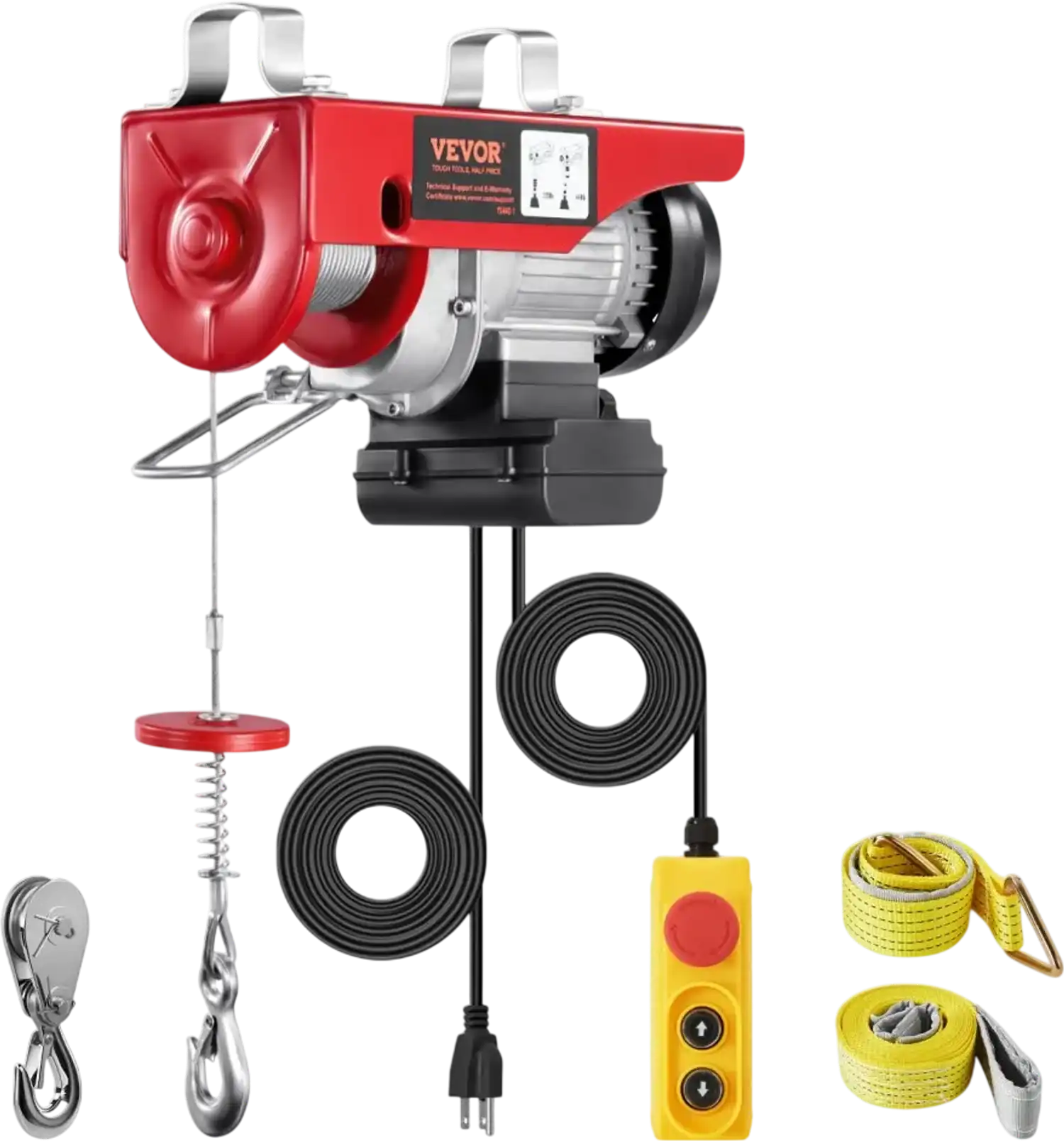 Vevor Electric Hoist 440 lbs 40' Wired Remote Steel Wire Winch New