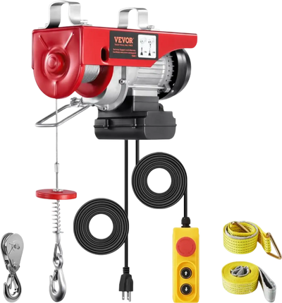Vevor Electric Hoist 440 lbs 40' Wired Remote Steel Wire Winch New