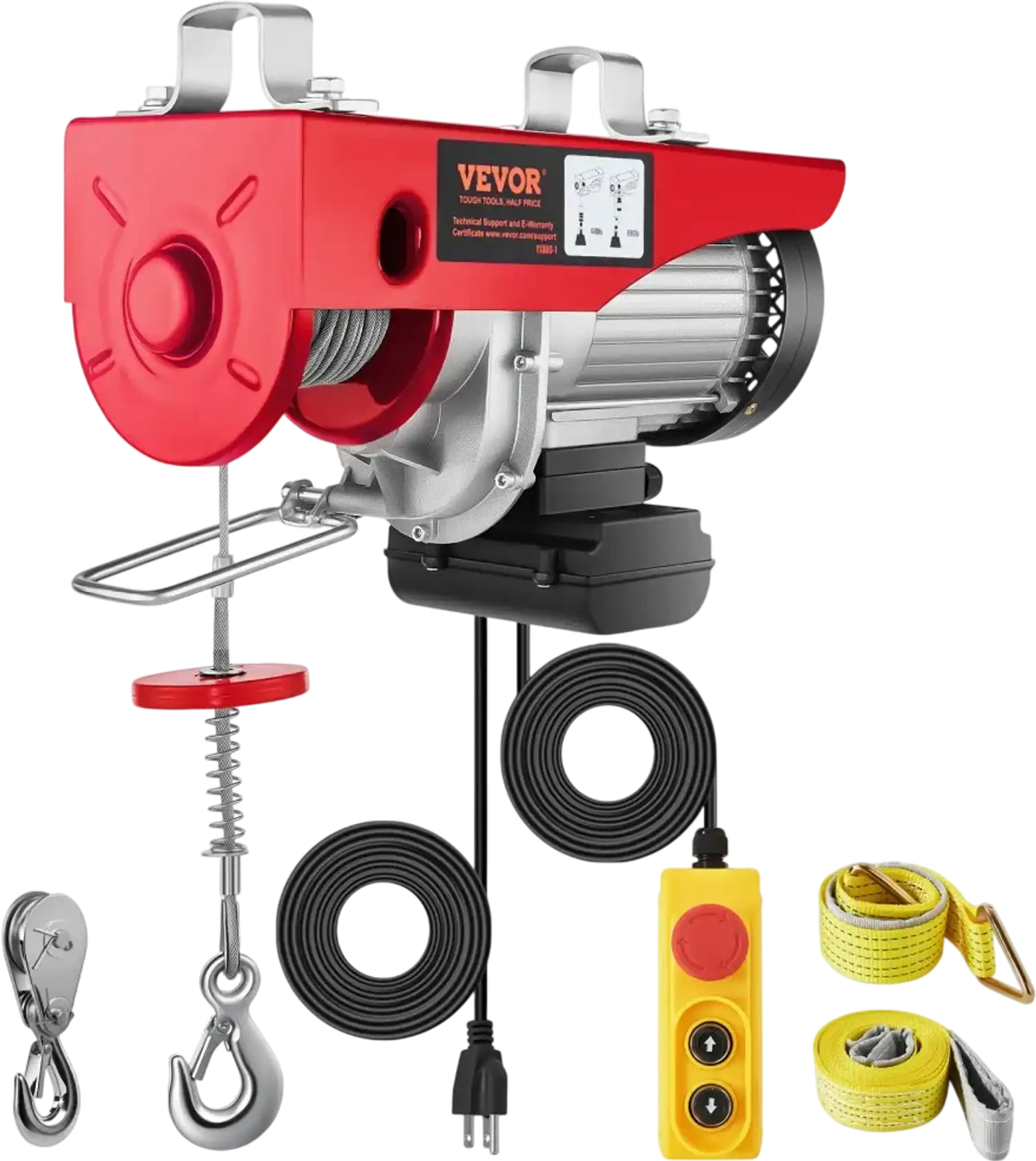 Vevor Electric Hoist 880 lbs 110V Wired Remote Steel Wire Winch New