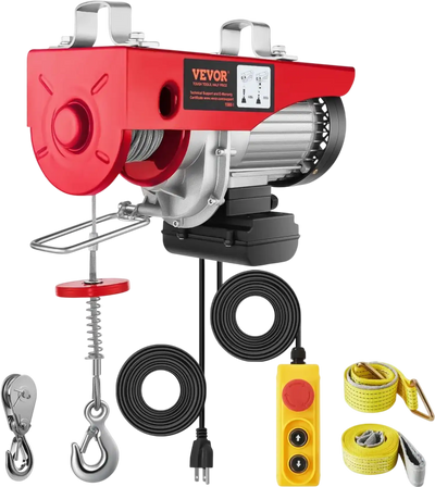 Vevor Electric Hoist 880 lbs 110V Wired Remote Steel Wire Winch New