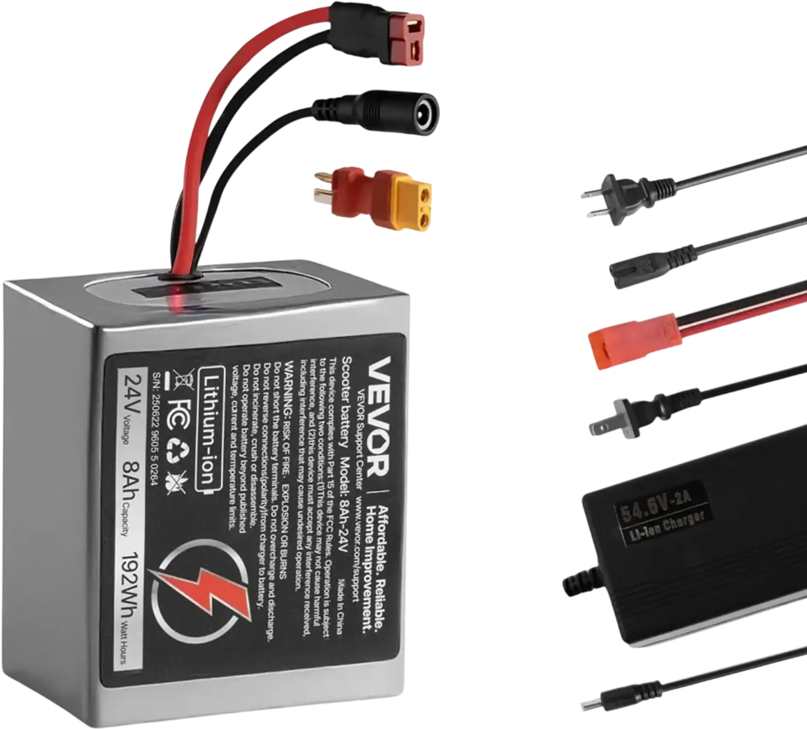 Vevor Electric Scooter Battery 24V 8Ah Lithium Battery Pack New