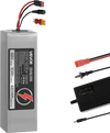 VEVOR 48V Electric Scooter Battery, 10Ah, Ebike Lithium Battery Pack with 30A BMS, Charger, T-Plug Expansion Cable, 500+ Cycles, Compatible with 2400W Motors, for Electric Bikes Bicycles, Scooters