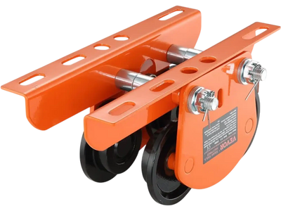 VEVOR Electric Hoist Manual Trolley, 2200 lbs/1 Ton Capacity for PA200 PA250 PA300 PA400 PA500, Push Beam Trolley with Dual Wheels, 2.68