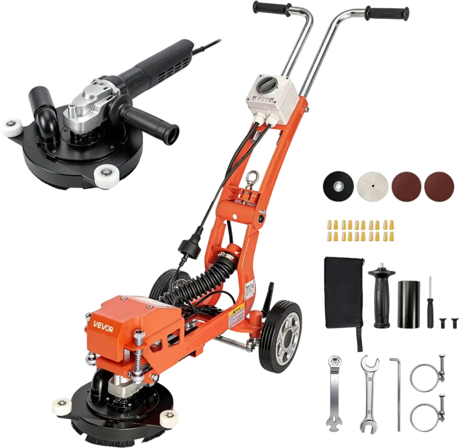 Vevor Concrete Grinder Electric Walk-Behind Floor Polisher 7