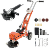 VEVOR Electric Concrete Grinder, 1400W 3600 RPM, Walk Behind Floor Polisher, Marble, Stone, Epoxy Floor Polishing, 7 in Grinding Disc, Adjustable Handle, with Vacuum Port, Dual Debris Control, Orange