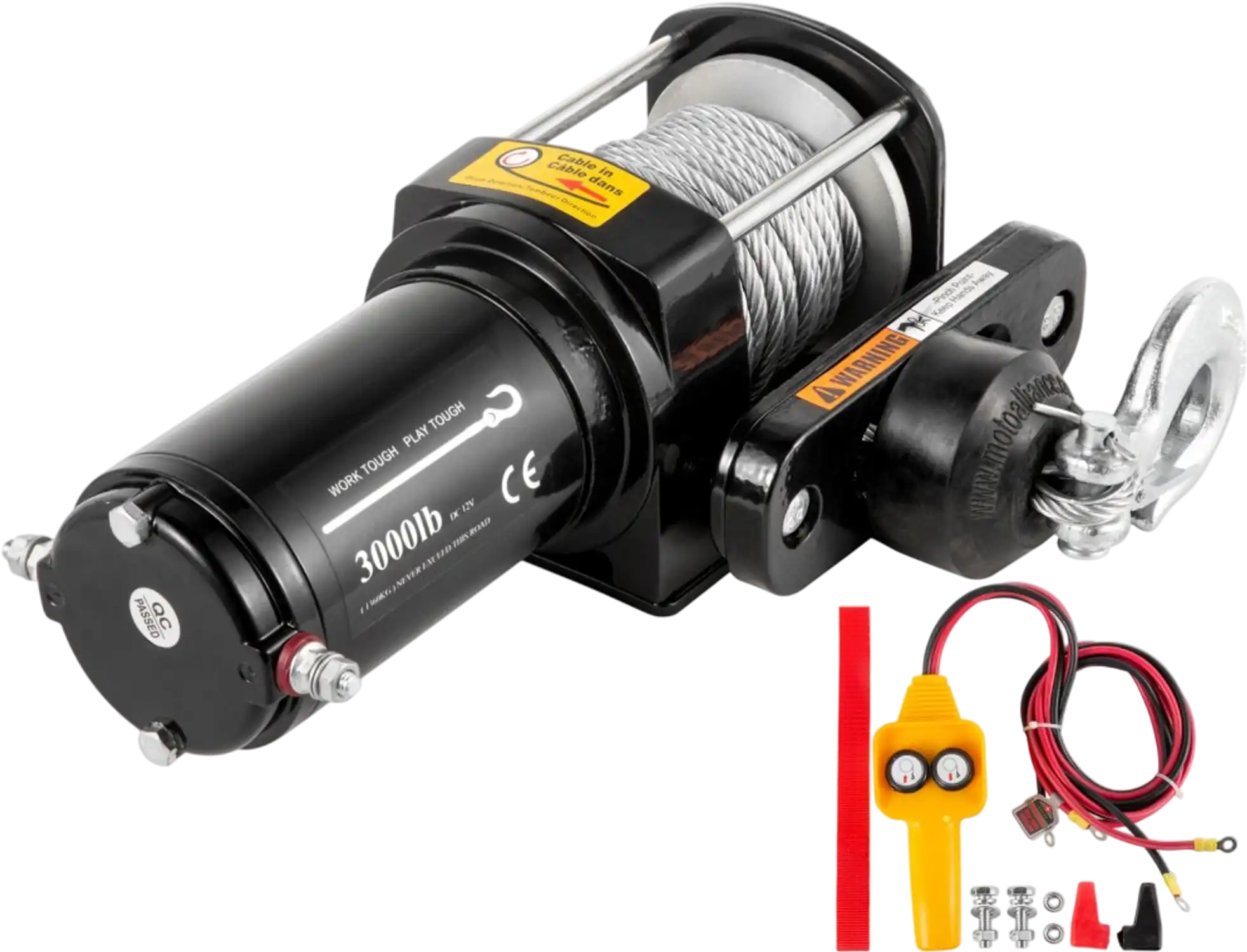 Vevor Winch 3,000 lbs 12V Electric Truck Winch with Steel Cable and Wireless Remote New
