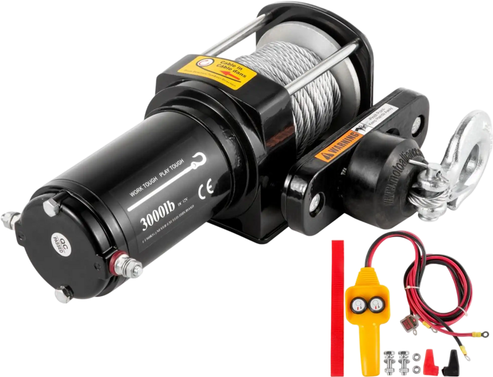 VEVOR Truck Winch 3,000LBS Electric Winch 10m Steel Cable 12V Power Winch Jeep Winch with Wireless Remote Control and Powerful Motor for UTV ATV & Jeep Truck and Wrangler Accessories in Car Lift