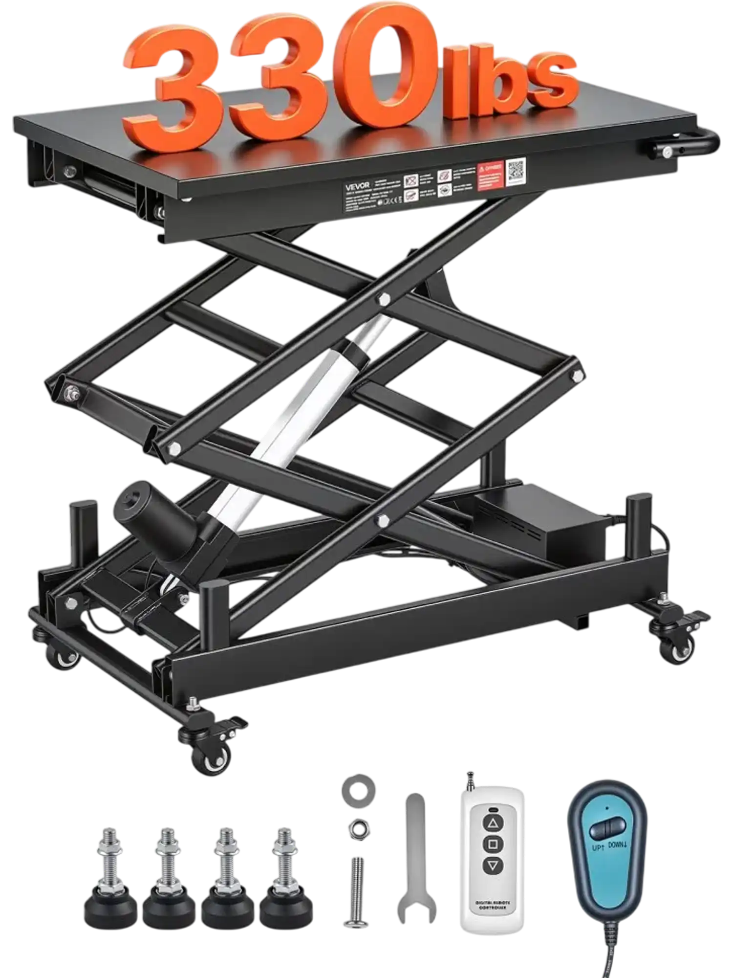 Vevor Lift Table Electric Double Scissor 330 lbs 43