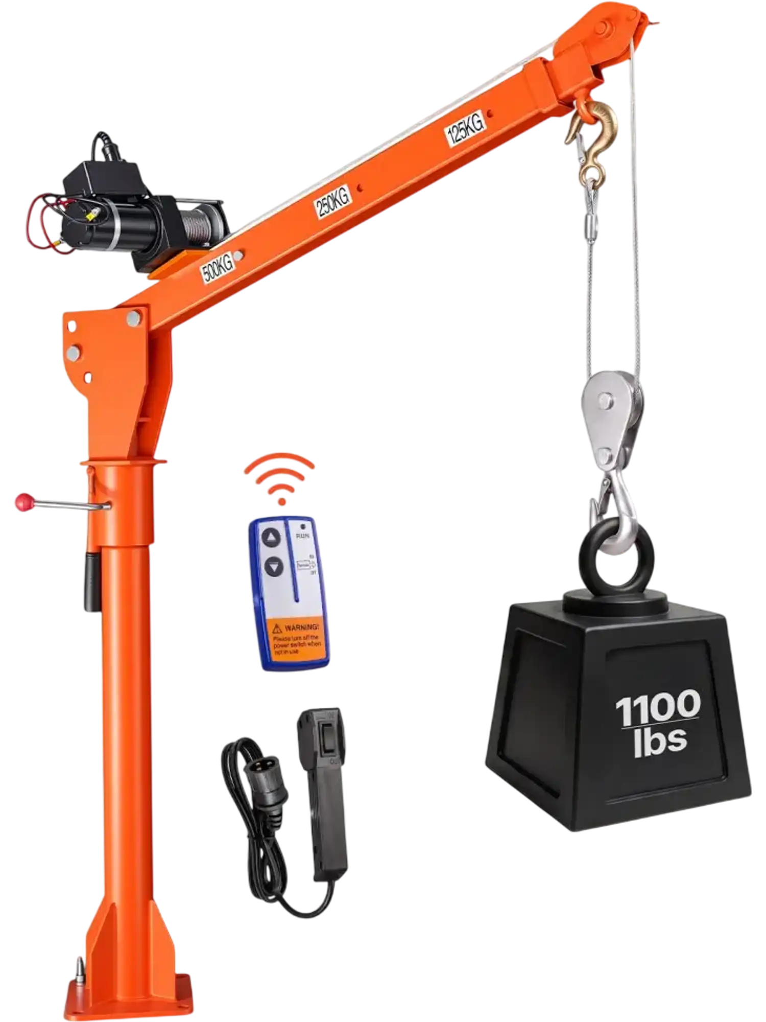 Vevor Truck Crane Electric Pickup Bed Jib 1100 lbs New
