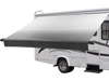 VEVOR Motorized RV Awning Complete Kit, 15.06FT Electric Retractable RV Awning with Aluminum Alloy Frame & Waterproof Fabric, Outdoor Camping Trailer Awnings Fit Most RVs (15FT Type, Gradient Black)