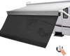 VEVOR Motorized RV Awning Complete Kit & Sunshade Screen, 18.06FT Electric Retractable RV Awning with Aluminum Alloy Frame & Waterproof Fabric, Outdoor Camping Trailer Awnings Fit Most RVs (18FT Type)