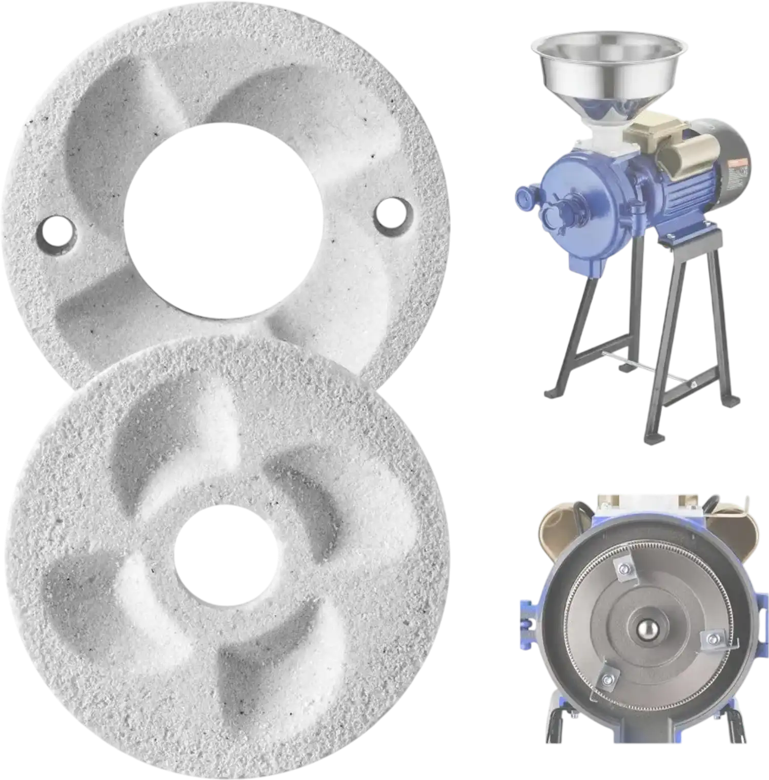 Vevor Grinding Sheets 2-Piece Marble Dry & Wet Replacement Grinding Plates New