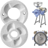 VEVOR 2PCS Grinding Sheets for Electric Grain Mill Grinder, Marble Dry & Wet Grinding Discs, Replacement Grinding Plates Compatible with VEVOR GM-002 Corn Spice Mill Grinder