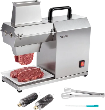 Vevor Meat Tenderizer Commercial 450W Electric 264.6 lbs/H Stainless Steel 54-Blade New