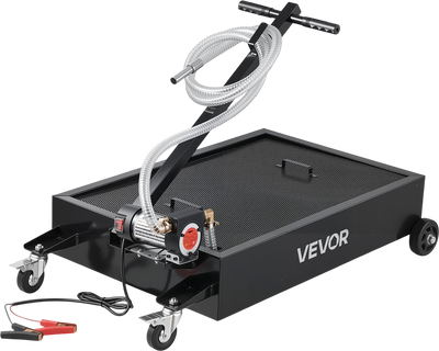 Vevor Rolling Oil Drain Pan Low Profile 15 Gal. Capacity with Electric Pump New